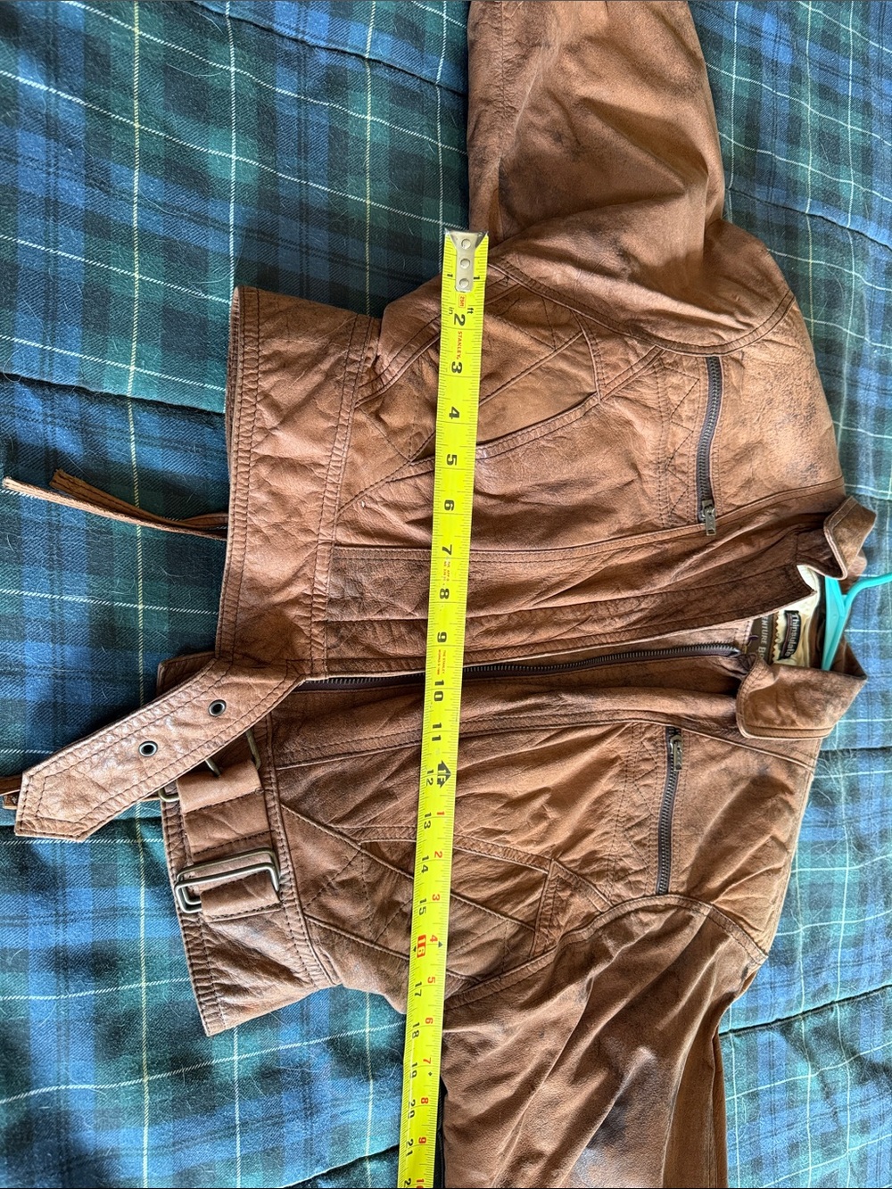 Vintage, Adventure Leather Brown Suede Moto Jacket - Women - Picture 7 of 9
